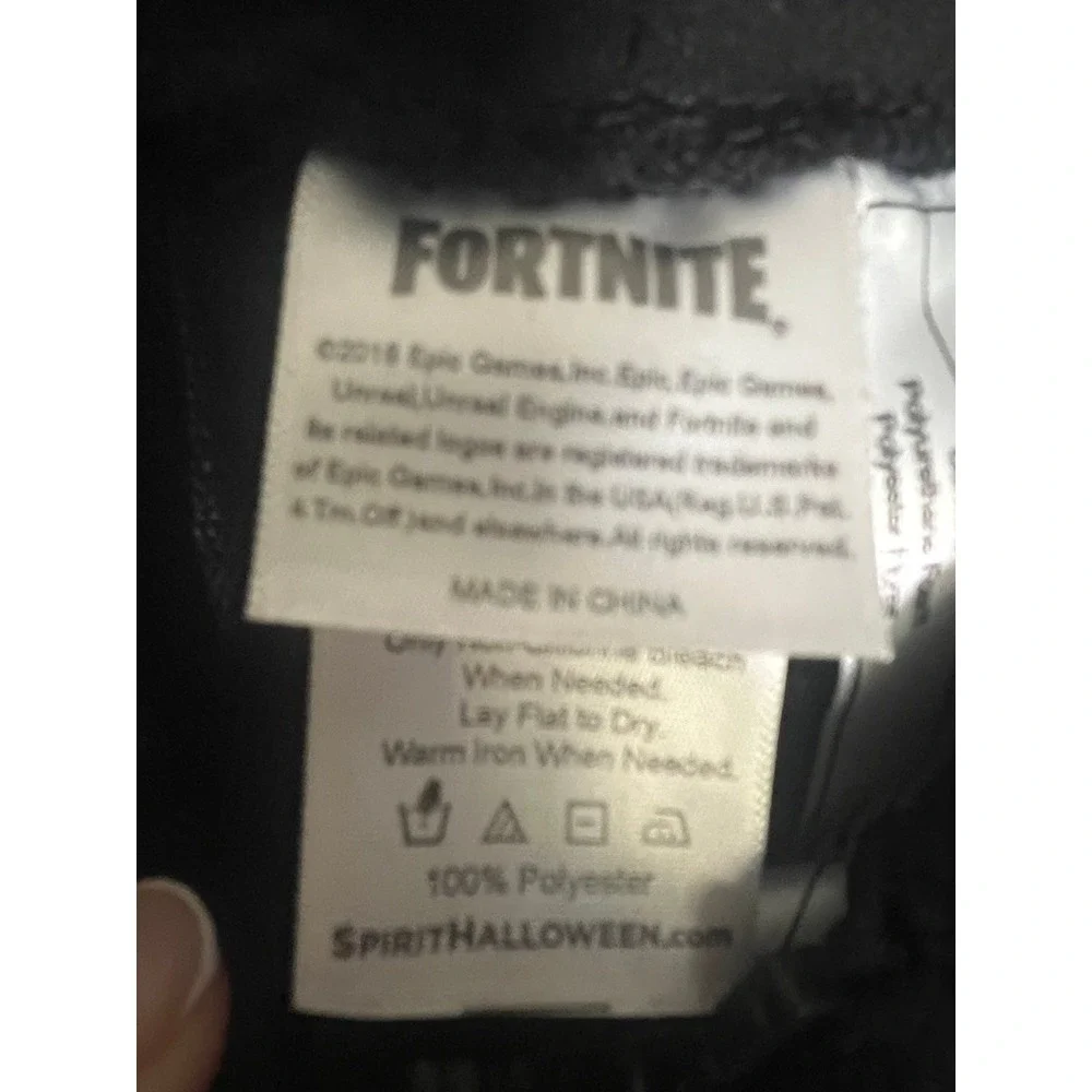 Fortnite Dark Voyager Union Suit Costume Teen Cosplay Halloween GamerHooded